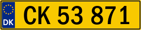 Truck License Plate